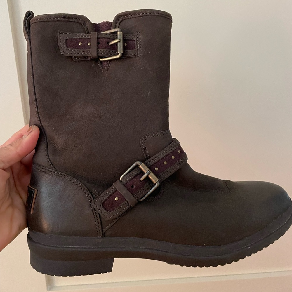 Waterproof Ugg insulated Moto Boots